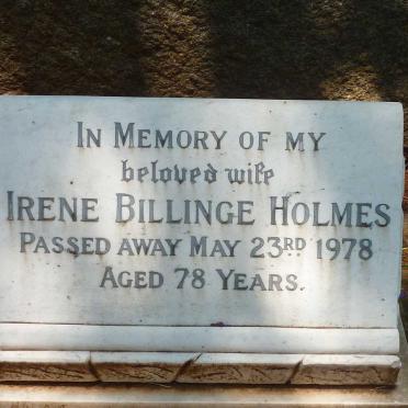 HOLMES Irene Billinge -1978