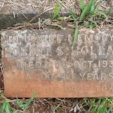 HOLLAND Robert S. -1932