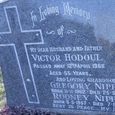 HODOUL Victor 1968 &amp; Martina Maria -1993 :: NIPPER Rodney 1967-1986 :: NIPPER Gregory 1962-1986