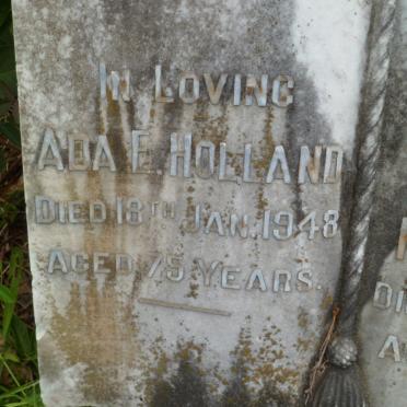 HOLLAND John H.D. -1940 &amp; Ada E. -1948 