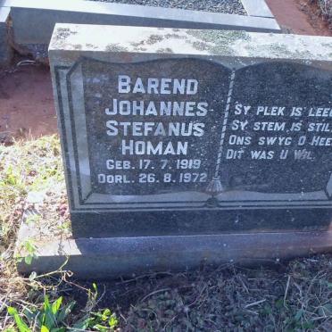 HOMAN Barend Johannes Stephanus 1919-1972