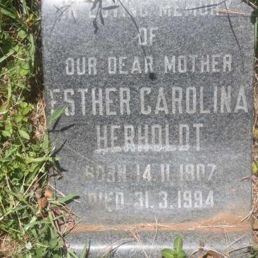 HERHOLDT Esther Carolina 1907-1994