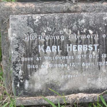 HERBST Karl 1882-1925