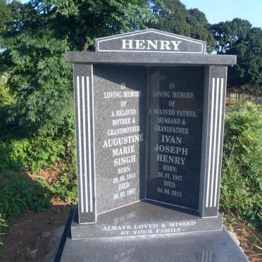 HENRY Augustine Marie SINGH 1914-1987 :: HENRY Ivan Joseph 1947-2015