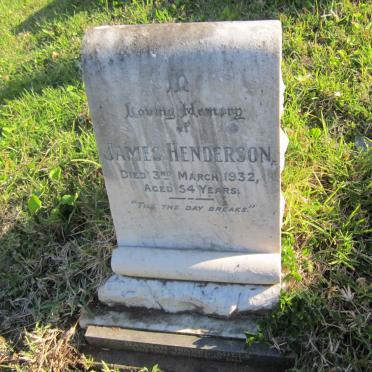 HENDERSON James -1932