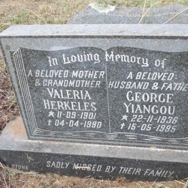 HERKELES Valeria 1901-1990 :: YIANGOU George 1936-1995