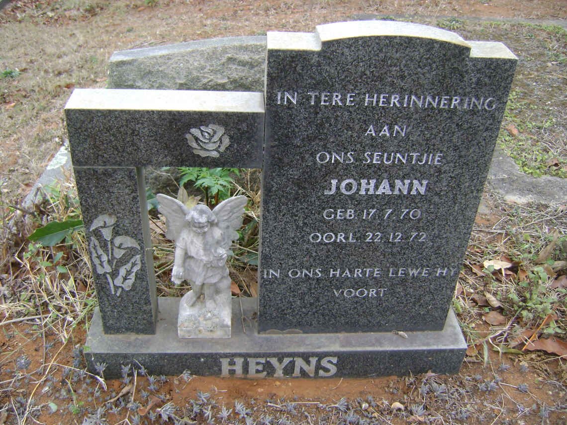 HEYNS Johan 1970-1972
