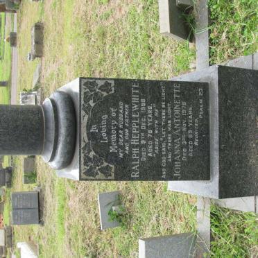 HEPPLEWHITE Ralph -1958 &amp; Johanna Antoinette -1978