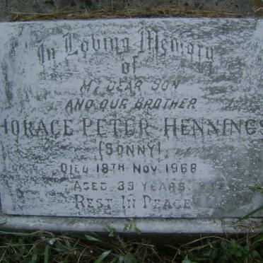 HENNINGS Horace Peter -1968