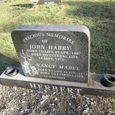 HERBERT John Harry 1907-1972 &amp; Nancy Mabel 1912-2003