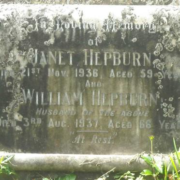 HEPBURN William -1937 &amp; Janet -1936
