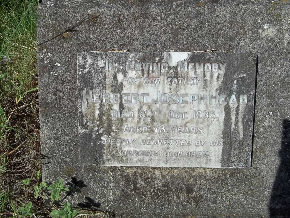 HEAD Herbert Joseph -1938