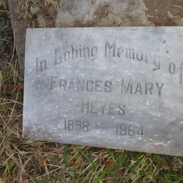 HEYES Frances Mary 1898-1964