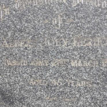 HERHOLDT Albert John -1949