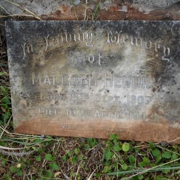 HENDRY Malcolm 1907-1944