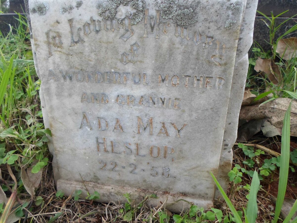 HESLOP Ada May -1958
