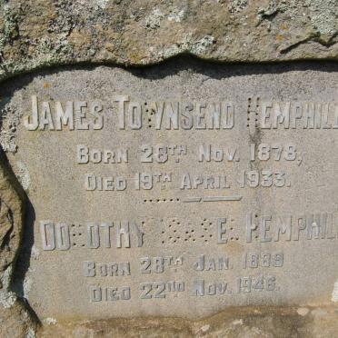 HEMPHILL James Townsend 1878-1933 &amp; Dorothy Isabel 1889-1946