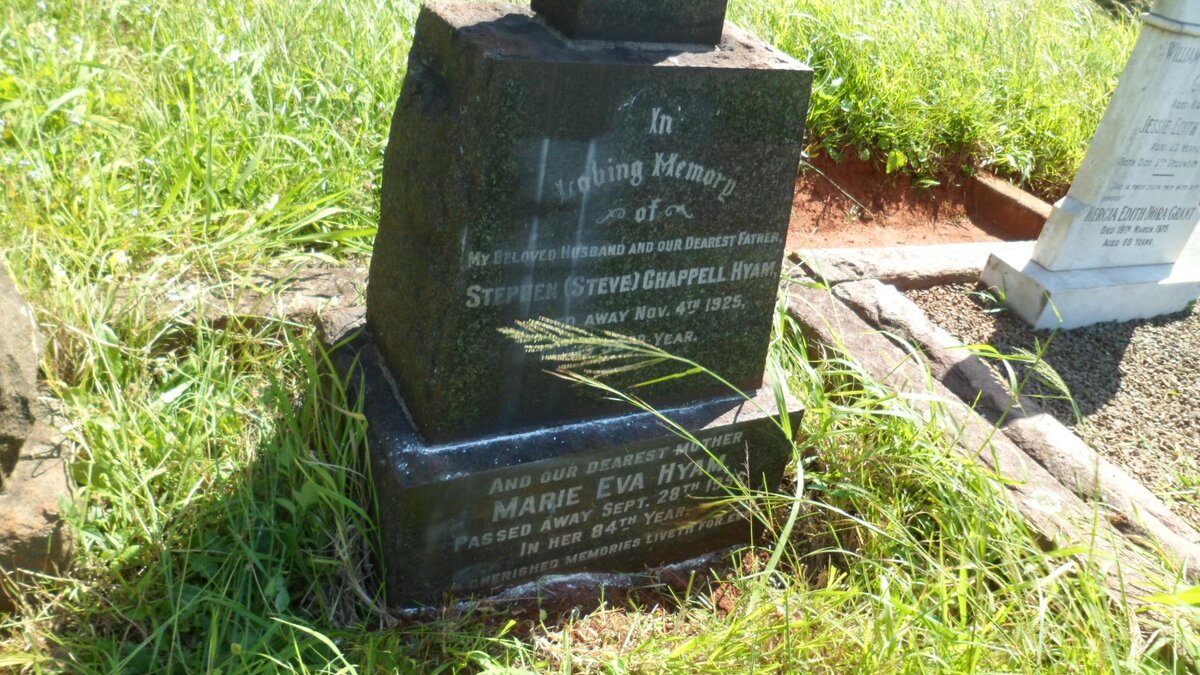 HYAM Stephen Chappell -1925 &amp; Marie Eva -1956