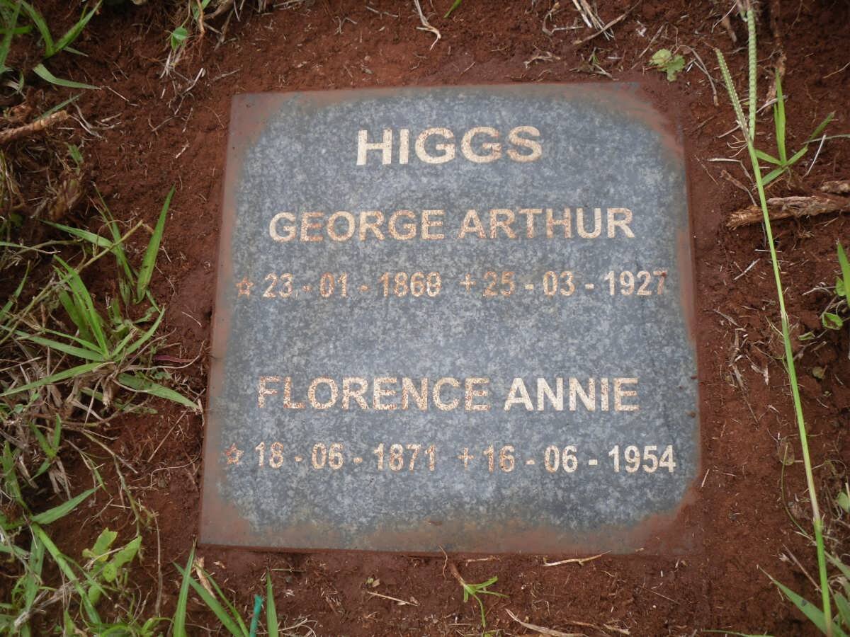 HIGGS George Arthur 1869-1927 &amp; Florence Annie 1871-1954