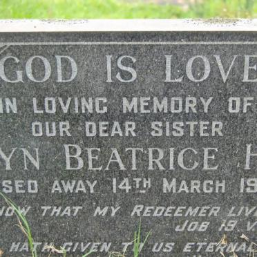 HIRST Evelyn Beatrice -1973