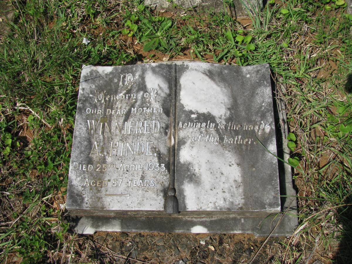 HINDE Winnifred A. -1933