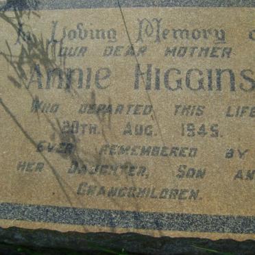 HIGGINS Annie -1945 