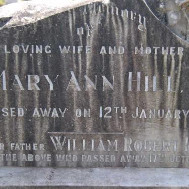 HILL William Robert -1933 &amp; Mary Ann -1929 :: HILL Mary Jane -1964