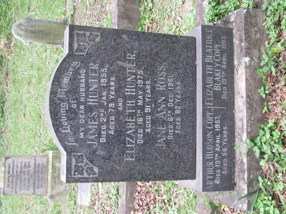 HUNTER :: COPE :: ROSS