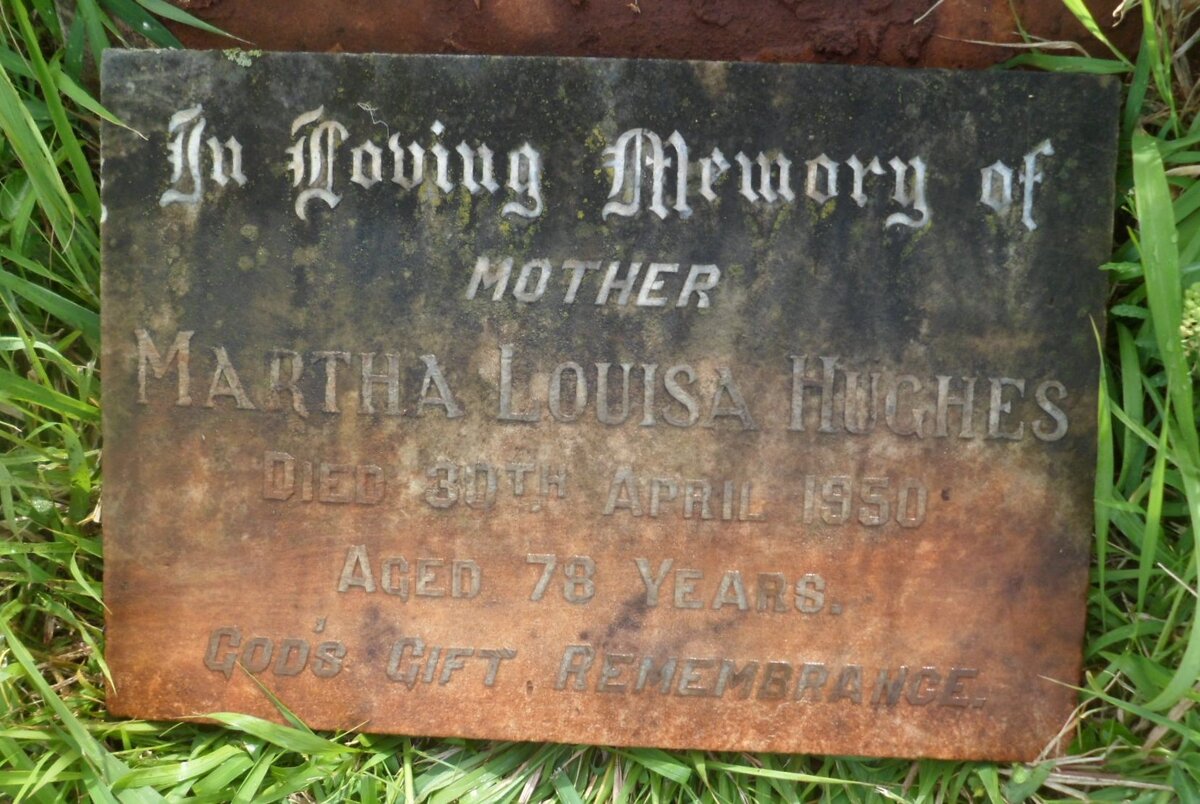 HUGHES Martha Louisa -1950