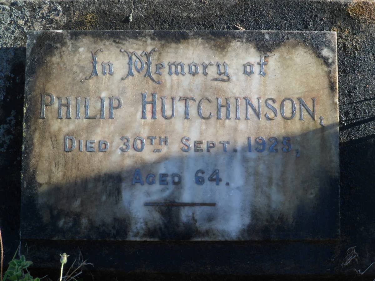 HUTCHINSON Philip -1925