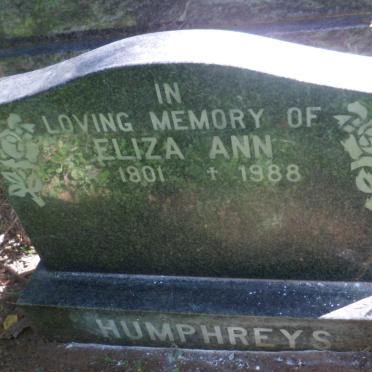 HUMPHREYS Eliza Ann 1901-1988