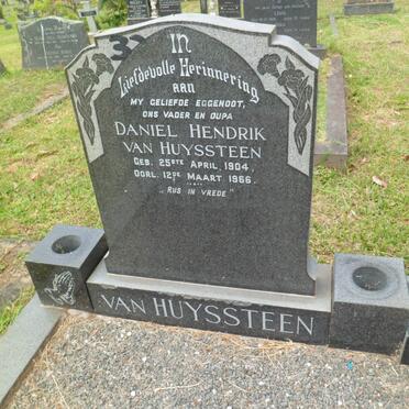 HUYSSTEEN Daniel Hendrik, van 1904-1966