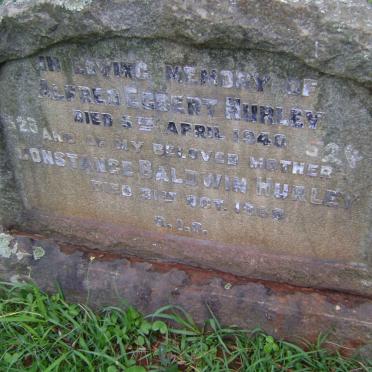 HURLEY Alfred Egbert -1940 &amp; Constance Baldwin -1960