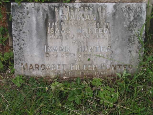 HUNTER Isaac -1944 &amp; Marian -1923 :: HUNTER Margaret Eileen -1959