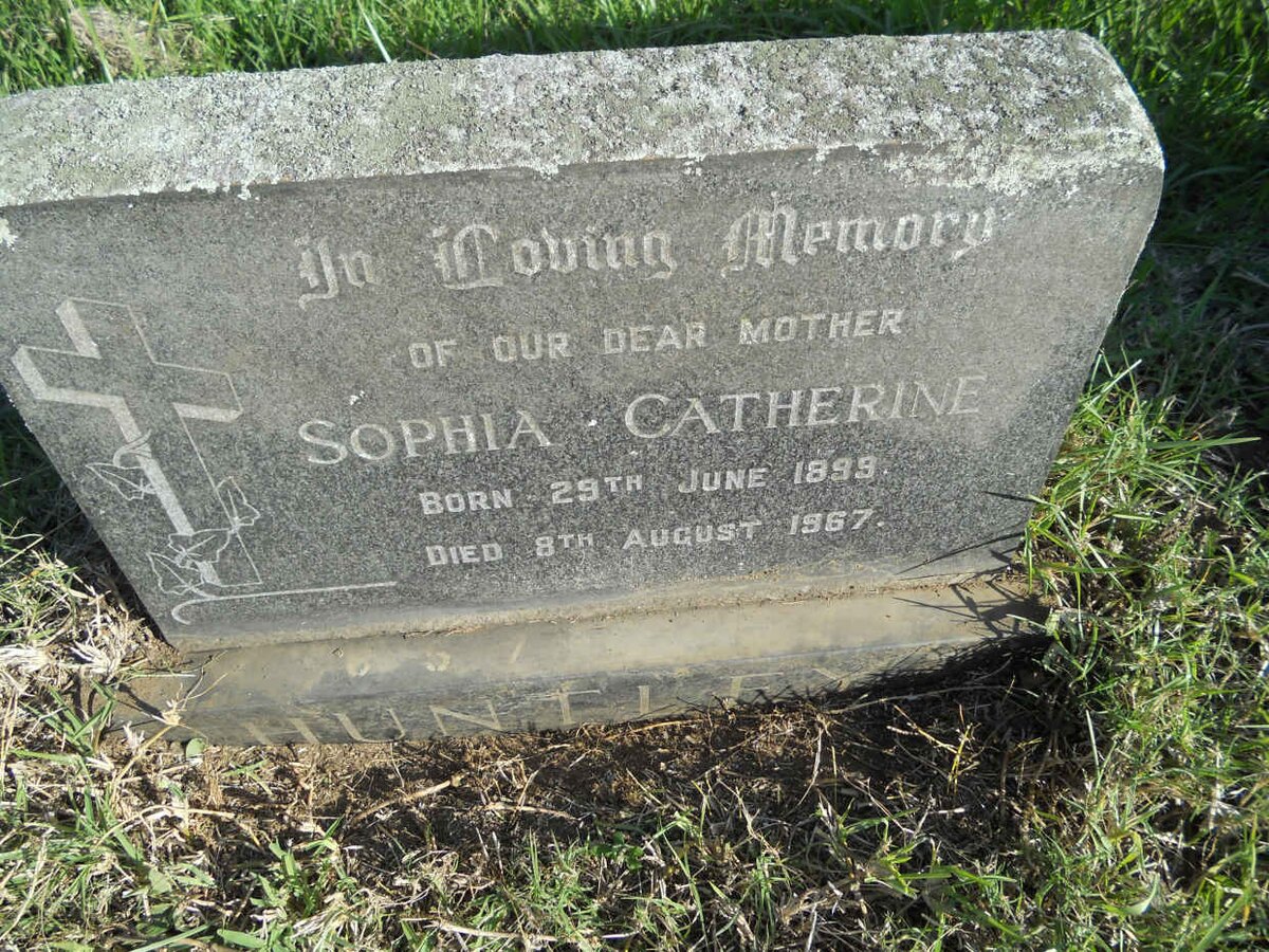 HUNTLEY Sophia Catherine 1899-1967