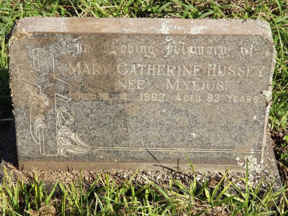 HUSSEY Mary Catherine nee MYLIUS -1963