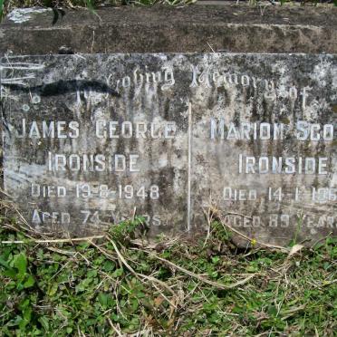 IRONSIDE James George -1948 &amp; Marion SCOTT -1966