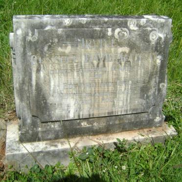 IRVINE Russell David Ramsay 1943-1943 