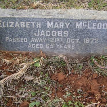 JACOBS Elizabeth Mary McLeod -1972