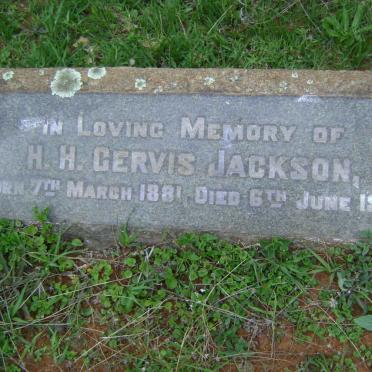 JACKSON H.H. Gervis 1881-1940