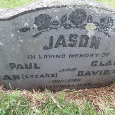 JASON Paul Van -1967 &amp; Clare Elizabeth -1967 :: JASON David -1967 :: JASON Jan Hendrik -1967