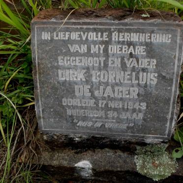 JAGER Dirk Cornelius, de -1943