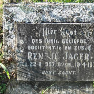 JAGER Rensje 1957-1970