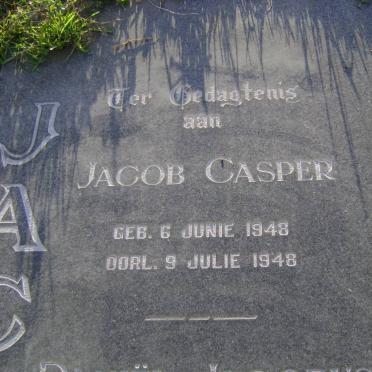 JACOBS Daniel Jacobus 1921-1989 :: JACOBS Jacob Casper 1948 -1948