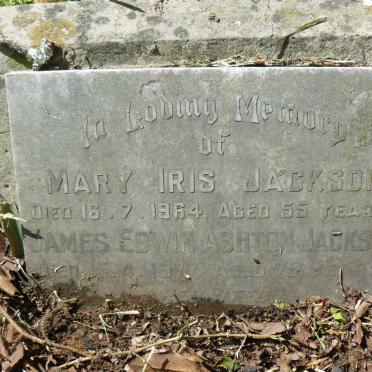 JACKSON James Edwin Ashton – 1977 &amp; Mary Iris -1964