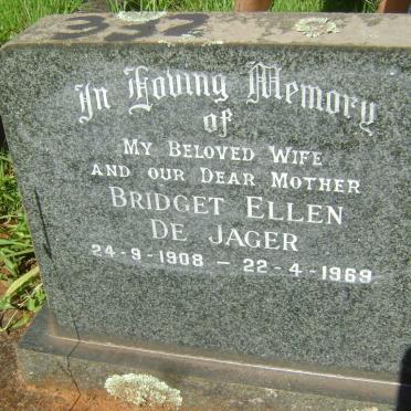 JAGER Bridget Ellen, de 1908-1969