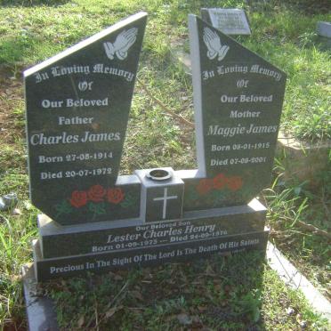 JAMES Charles 1914-1972 &amp; Maggie 1915-2001 :: JAMES Lester Charles Henry 1973-1976