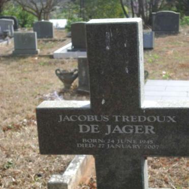 JAGER Jacobus Tredoux, de 1945-2007