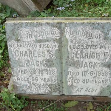 JACK Charles S. -1981 &amp; Clarice E. -1993