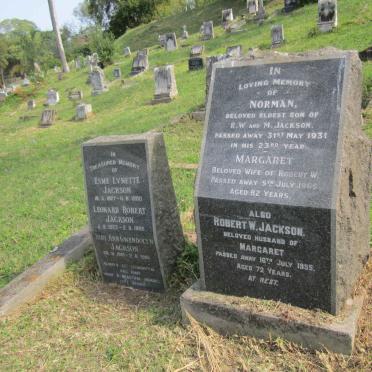 JACKSON Robert W. -1955 &amp; Margaret -1965 :: JACKSON Norman -1931